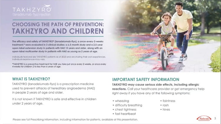 Play video: Choosing the Path of Prevention: TAKHZYRO & Children